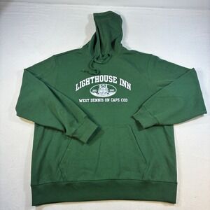Sport-Tek Lighthouse Inn Cape Cod Hoodie Mens XL Green Pullover Sweatshirt